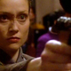 Neela attempts to assassinate Vedek Bareil in “In Hands of the Prophets,” one of the major catalysts of Deep Space Nine’s early conflict over the Bajorans.